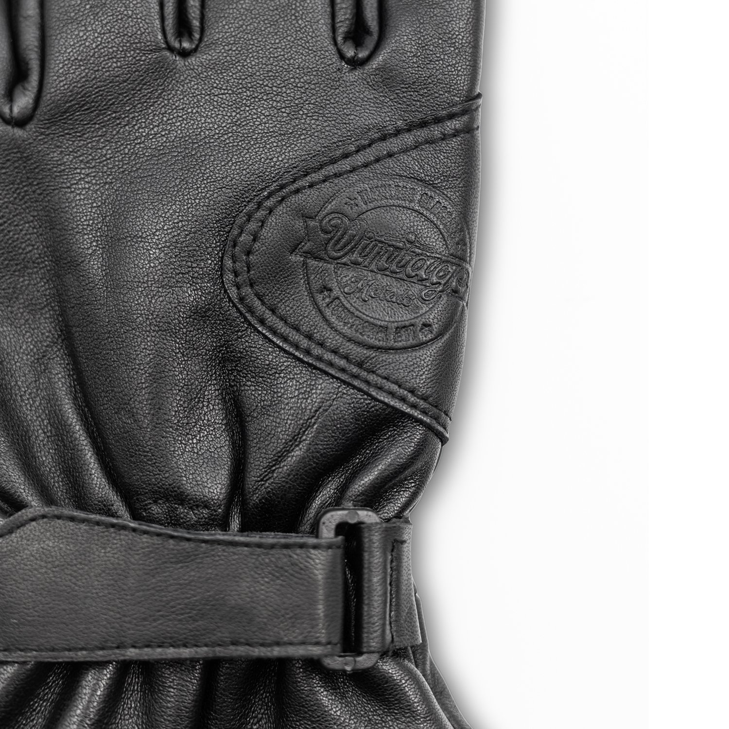 100% GENUINE BLACK LEATHER GLOVES — Vintage Metals